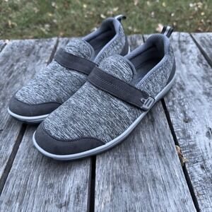 OrthoFeet Womens Quincy Stretch Slip On Comfort Shoes 822 Gray Size 8.5 Narrow